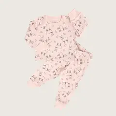 RIKURIY - Pijama Llamita Rikury Rosa