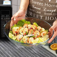 GENERICO - Fuente Bandeja Ovalada Horno Vidrio Templado 3Pack hasta 3L