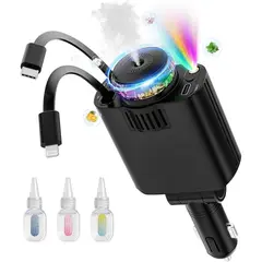 OEM - Cargador Retráctil Para Coche Con Aromaterapia Cielo Estrellado