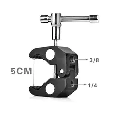 GENERICO - Sujetador de Mordaza para camaras sony + panasonic + canon + nikon - Gimbal