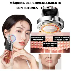 OEM - MASAJEADOR ANTIARRUGAS TÉRMICO VIBRATORIO FOTONES 4 EN 1