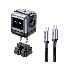 UGREEN - Cargador Robot 30 Watts Tipo-C mas Cable 100watts Carga Rapida