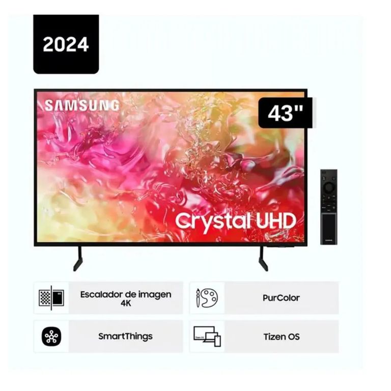 Televisor LED 43 Crystal UHD 4K 43DU7000 Tizen OS Smart TV