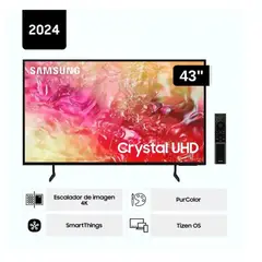 SAMSUNG - Televisor LED 43 Crystal UHD 4K 43DU7000 Tizen OS Smart TV
