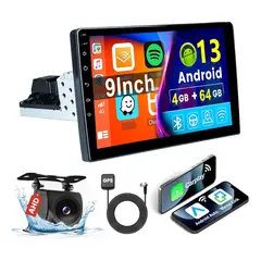 GENERICO - Estéreo Pantalla 1 Din 9 Pulgadas 4+32g Carplay Gps Cámara