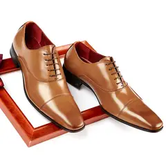 DANWEILE - Zapato Formal Hombre Cuero marrón Guante