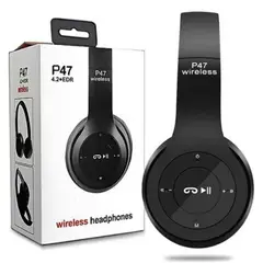 GENERICO - AUDÍFONOS BLUETOOTH P47 DEPORTIVOS COLOR NEGRO