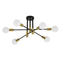 PUREPOWER - Lámpara de techo moderna de lujo para el hogar E26 CLA113-Negro