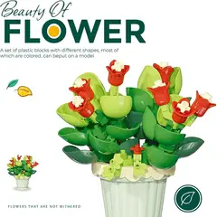 OEM - Bloques de construcción de flores en maceta - JADE
