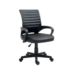OFIDEAS - Silla De Oficina Ejecutiva España Cuero Negro