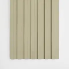 DECORPLAS - Wall Panel Wpc Para Interior Acanalado Delgado Por Unidad Color Taupe