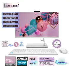 LENOVO - All In One IdeaCentre AIO 3 27ALC6 Ryzen 7-7730U 16GB RAM, SSD512GB 27″