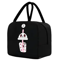 MINARI - Lonchera Térmica para Niños Bolsa Impermeable Negro 721L