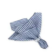 D'MESA - Set 4 Servilletas rayas azules blancas