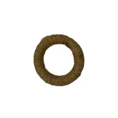 D'MESA - Set 4 Aros servilleteros de yute marrón estilo rústico