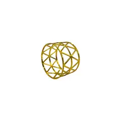 D'MESA - Set 4 Aros servilleteros metal dorado estilo moderno y lujoso