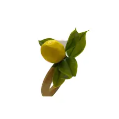 D'MESA - Set 4 Aros servilleteros limones estilo tropical