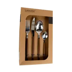 ICHIMATSU - Set Cubiertos x16 Pzas m/Madera Cutlery - 10286558
