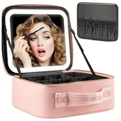 OEM - Organizador De Maquillaje Con Espejo Y Luz Led Recargable