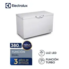 ELECTROLUX - Congelador Horizontal Cycle Defrost 380L Blanco EFCC38C2HQW
