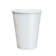ALFA - MILLAR DE VASOS COLOR BLANCO DE PLÁSTICO 8.5 Oz