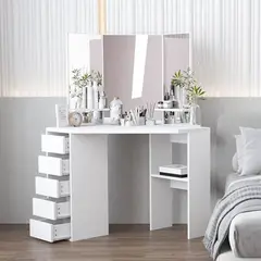 GENERICO - Tocador Moderno Aikaterini Blanco - Muebles Gaudi