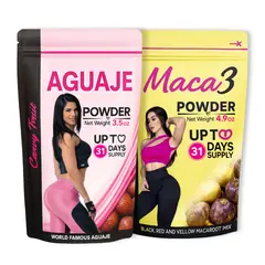 CURVY FRUIT - Curvy Pack Powder Aguaje + Maca 3 en Polvo - Aumento de Glúteos y Caderas