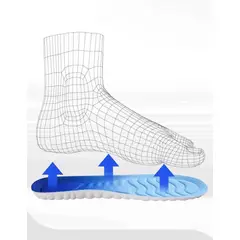 GENERICO - PLANTILLA ZAPATILLA EVA 4D AMORTIGUACIÓN IMPACTO ELÁSTICA