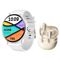 LENOVO - Audífonos LP19 Pro -Blanco y Toumi Fit 2-W watch Reloj inteligente