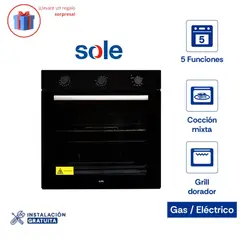 SOLE - Horno Empotrable Mix Classic A Gas 60cm 73L SOLHO009V3