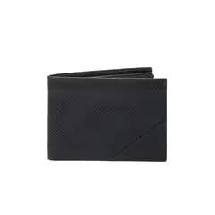 VELEZ - Vélez Billetera Titus De Cuero Hombre Grabado Cruces Negro