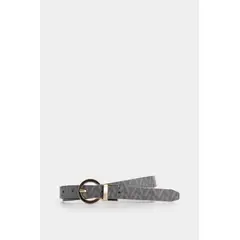 VELEZ - Vélez Correa Doble Faz De Cuero Para Mujer Monogram Gris