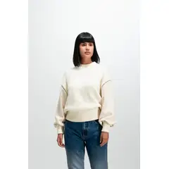 VELEZ - Vélez Sweater Sahara Tejido Mujer Fit Oversized Crema