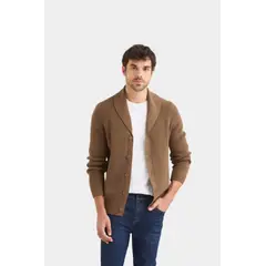 VELEZ - Vélez Sweater Helios Tejido Hombre Oversized Verde Oliva