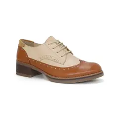 PAR&SS - Zapatos Oxford De Cuero Mujer KA25Q1-KM047 Beige-Natural