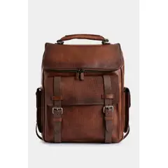 VELEZ - Vélez Mochila New Archaeology De Cuero Hombre Vintage Miel