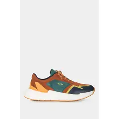 VELEZ - Vélez Zapatillas Bosco Cuero Y Lona Hombre Miel