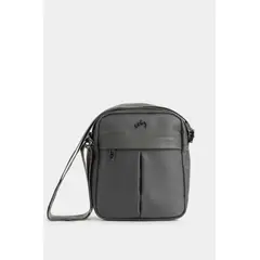 VELEZ - Vélez Morral Harrington De Lona Y Cuero Hombre Casual Gris