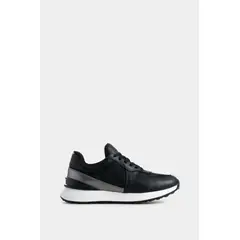 VELEZ - Vélez Zapatillas Jacinto Cuero Y Lona Mujer Monogram Negro