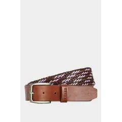 VELEZ - Vélez Correa Unifaz De Cuero Y Cordón Hombre Ciruela Brandy