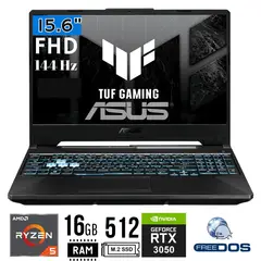 ASUS - LAPTOP TUF A15 FA506NC-HN016, 15.6 FHD, AMD R5-7535HS, RAM 16GB, SSD 512GB, RTX3050, FREE DOS