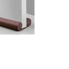 GENERICO - Burlete Flexible de Espuma Protección Sellado de Puertas pack 3 unidades Marron