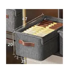 GENERICO - Organizador de Ropa con tapa para Armarios y Cajones pack 6 unidades