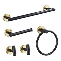 PUREPOWER - Juego De Accesorios De Baño De Acero Inoxidable Para Baño 5