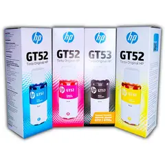 HP - KIT Tinta GT52 y GT53 Precio por 4 unidades Pack