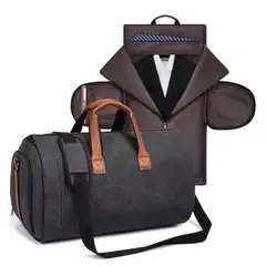 GENERICO - Maletin Porta Terno Traje Canvas Vintage 45 L Viajes Negocios 2091