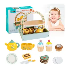 ENJOY - Juego de té y pastel de madera Infantil