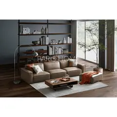 GENERICO - Sofá 3 Cuerpos Jonathan Ultracuero - Taupe