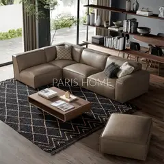 GENERICO - Sofá Seccional Chaise Izquierdo Jonathan Ultracuero - Taupe