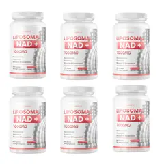 OEM - 6 x NeverAge LIPOSOMAL NAD+ 1000MG + RESVERATROL TRATAMIENTO COMPLETO